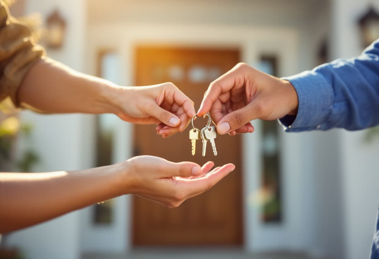 Receiving the keys to a new Florida home